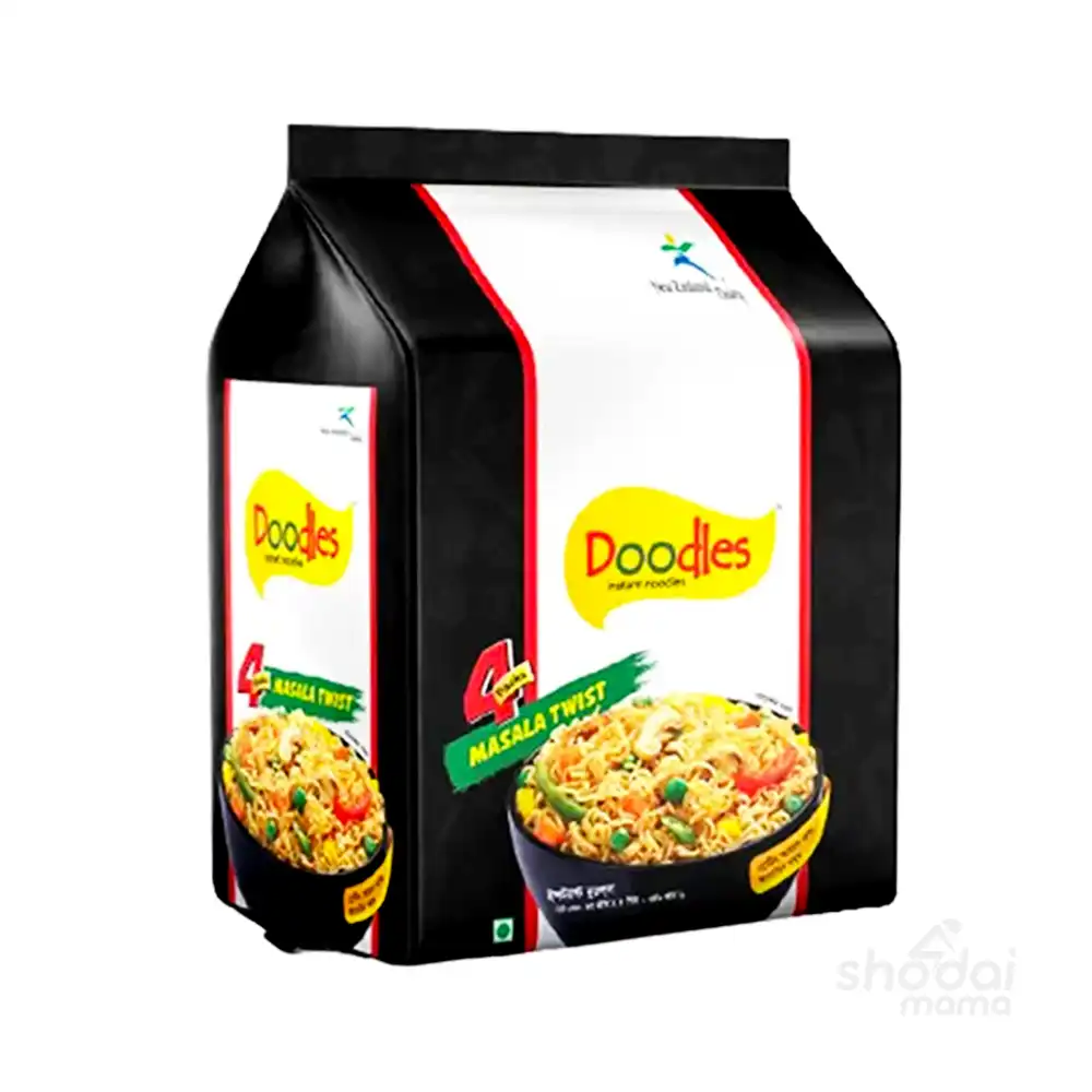 Doodles Masala Twist Instant Noodles 4 Pack - 248gm